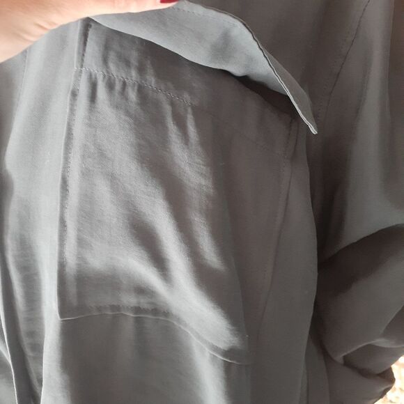 Nwot Zara Modal Blend Button Down Shirt - Picture 11 of 14